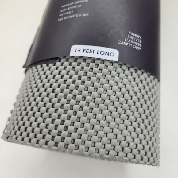 Bino Multi-Purpose Shelf Liner Waffle 12"H × 15' Gray - Picture 7 of 7